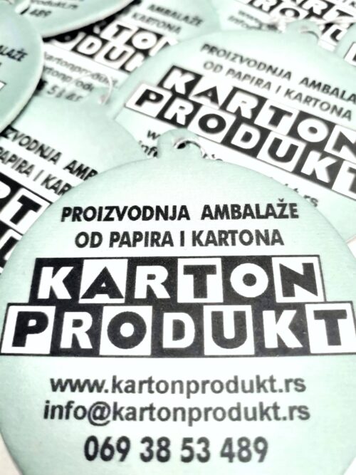Reklamne jelkice za auto Karton produkt